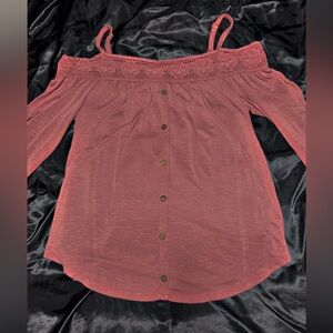 Aeropostale Cold-Shoulder Top